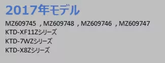 2017年モデルカーナビ