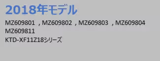 2018年モデルカーナビ