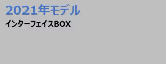 2021年モデルインターフェイスBOX